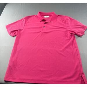Grand Slam Men’s L Hot Pink Performance Golf Polo Shirt Short Sleeve